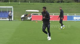 England squad stars show off shooting skills