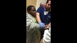 Boy gets aggravated with doctor for talking to much