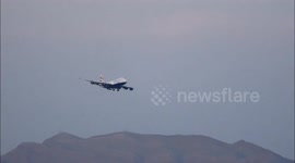 British Airways 747-400 Evening Approach & Landing at Las Vegas McCarran International