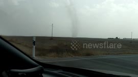 Rare dust devil spotted in the south of Spain