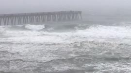Storm Gordon churns massive waves on Florida beach