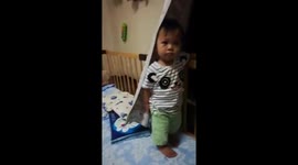 Dad scolding his son funny reaction