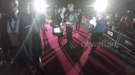 Jeff Goldblum Departs The GQ Awards After Winning An Award