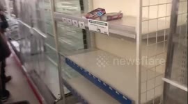 Empty shelves