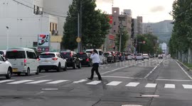 Line for gas stretches for blocks in aftermath of Hokkaido earthquake