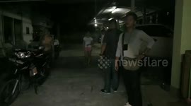 Snake caught inside woman's roof