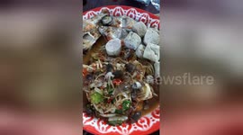Would you eat this? Thai salad served up with live crabs