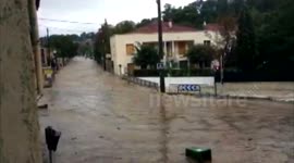 Severe flooding in Nimes, France