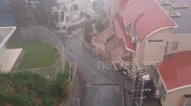 Typhoon Vong Fong hits Okinawa, Japan