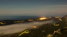 konavle region covered in mist