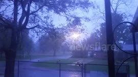 Thunder and lightning in Hugo, Oklahoma