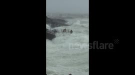 Okinawan Kids Nearly Drown - Super Typhoon Vong Fong