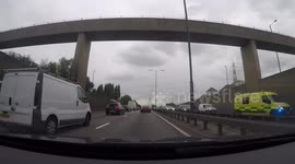 Accident with motorcycle happend now on A406 Edmonton Upper Edmonton