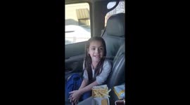 Daughters reaction to baby in mom's belly