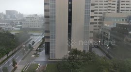 Typhoon Jebi in Osaka, Japan