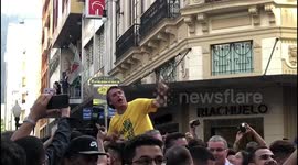 Brazilian presidential frontrunner Jair Bolsonaro stabbed at rally
