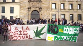 Riot police break up pro-marijuana protest in Colombia