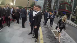 Camilla Kerslake And Tom Daley Arrive At The GQ Awards