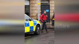 Heavy police presence following knife attack in Barnsley