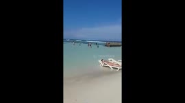 When the Lad thinks is ok to take a Lilo into the sea! #mexico funny fail