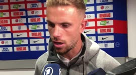 Jordan Henderson reacts to defeat against Spain