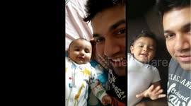 baby now and then, 4 months old baby vs 14 years old baby , baby beating daddy