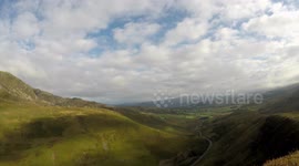 Awesome Time-Lapse Views Across Welsh Mountain Valley In 4K