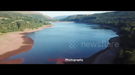 Caught on Camera Low water reveals old road bridge under reservior