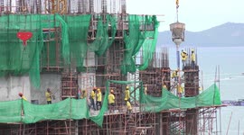 Construction site in Thailand.