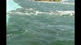 Fat flowing water, mist, rainbow, Niagara Falls