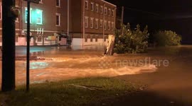 Streets flooded in Virginia town as Florence tracks towards coastal Carolinas