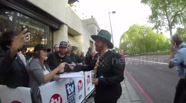 Eastenders Cast Members Zack Morris and Danny Walters Arrive At The Tv Choice Awards