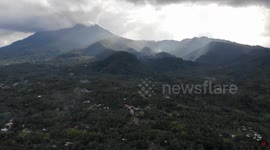 Drone Footage of Misty Mountains in Dumaguete, Negros Oriental, Philippines
