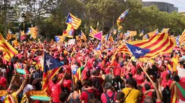 Pro-independence Catalans march to mark independence push
