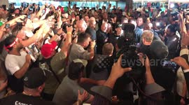Carnage as Canelo and Golovkin arrive in Las Vegas
