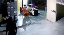 Man escapes jail by knocking out two officers with a pickaxe