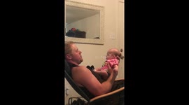 Daddy singing to her little girl