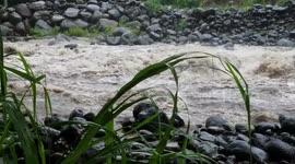 Stream breaks its banks and overflows as Tropical Storm Olivia brings downpour to Maui