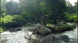 Beautiful waterfall ( View 2 ) of Paya Lintah, Perak, Malaysia.