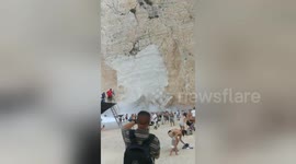 Several injured after rocks crash onto famed Shipwreck Beach