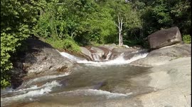 Beautiful waterfall ( View 7 ) of Paya Lintah, Perak, Malaysia.