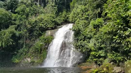Beautiful waterfall ( view 7 ) of Lata Kekabu, Perak, Malaysia
