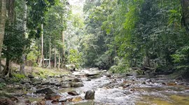 Beautiful waterfall ( view 3 ) of Lata Kekabu, Perak, Malaysia