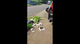 Exasperated UK man confronts fly-tipping neighbour