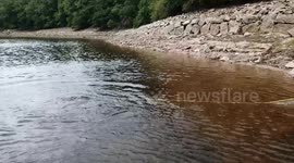 A World War Two torpedo net has been discovered in a Reservoir.