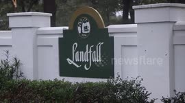 Huge tree downed in North Carolina gated community called