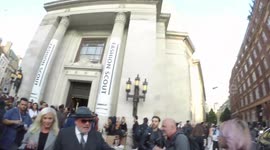 Ray Winstone And Natasha Grano At The Pam Hogg Fashion Show At London Fashion Week