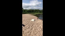 World First - Triple front flip to front flip on sand!