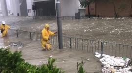 Hong Kong is ravaged by the worst storm of the year, Typhoon Mangkhut.