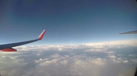 Time lapse video shows flight departing from Charleston, South Carolina over Hurricane Florence